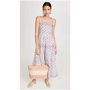 Marea Veranda Maxi Dress | NWT | Cottage Resort | Tassel Tie Straps | Size Small